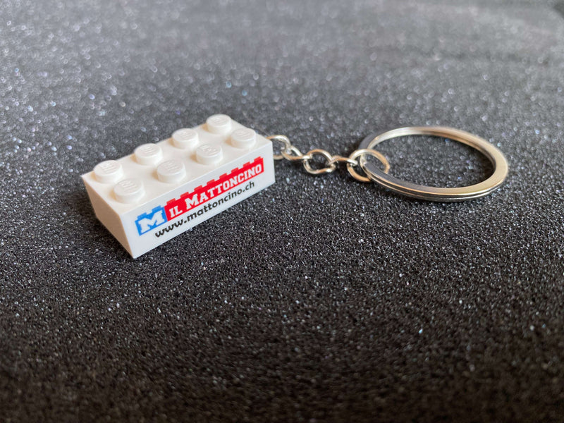 portachiavi lego personalizzato mattoncino 2x4