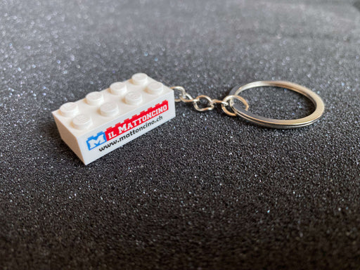 portachiavi lego personalizzato mattoncino 2x4