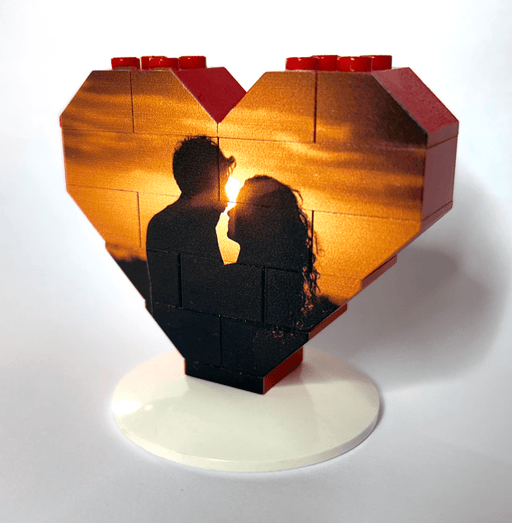 Cuore puzzle di mattoncini piccolo - Il Mattoncino