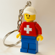 Portachiavi Minifigure “Swiss Brick Cross” - Il Mattoncino