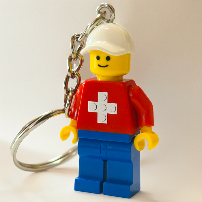 Portachiavi Minifigure “Swiss Brick Cross”