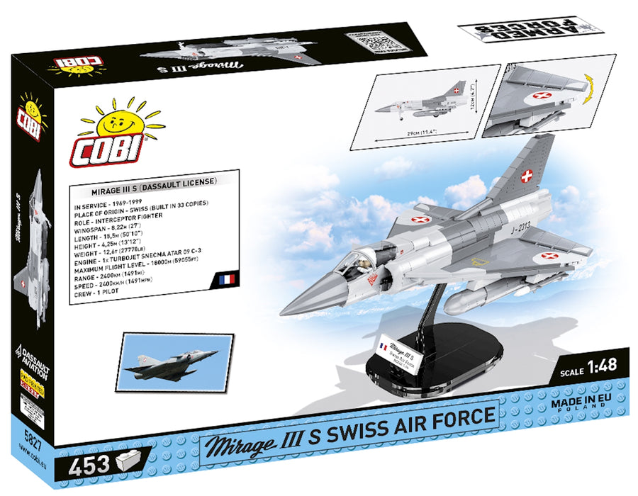 Mirage III S Swiss AF / 453 pcs Forces aériennes suisses 1:48 - COBI 5827