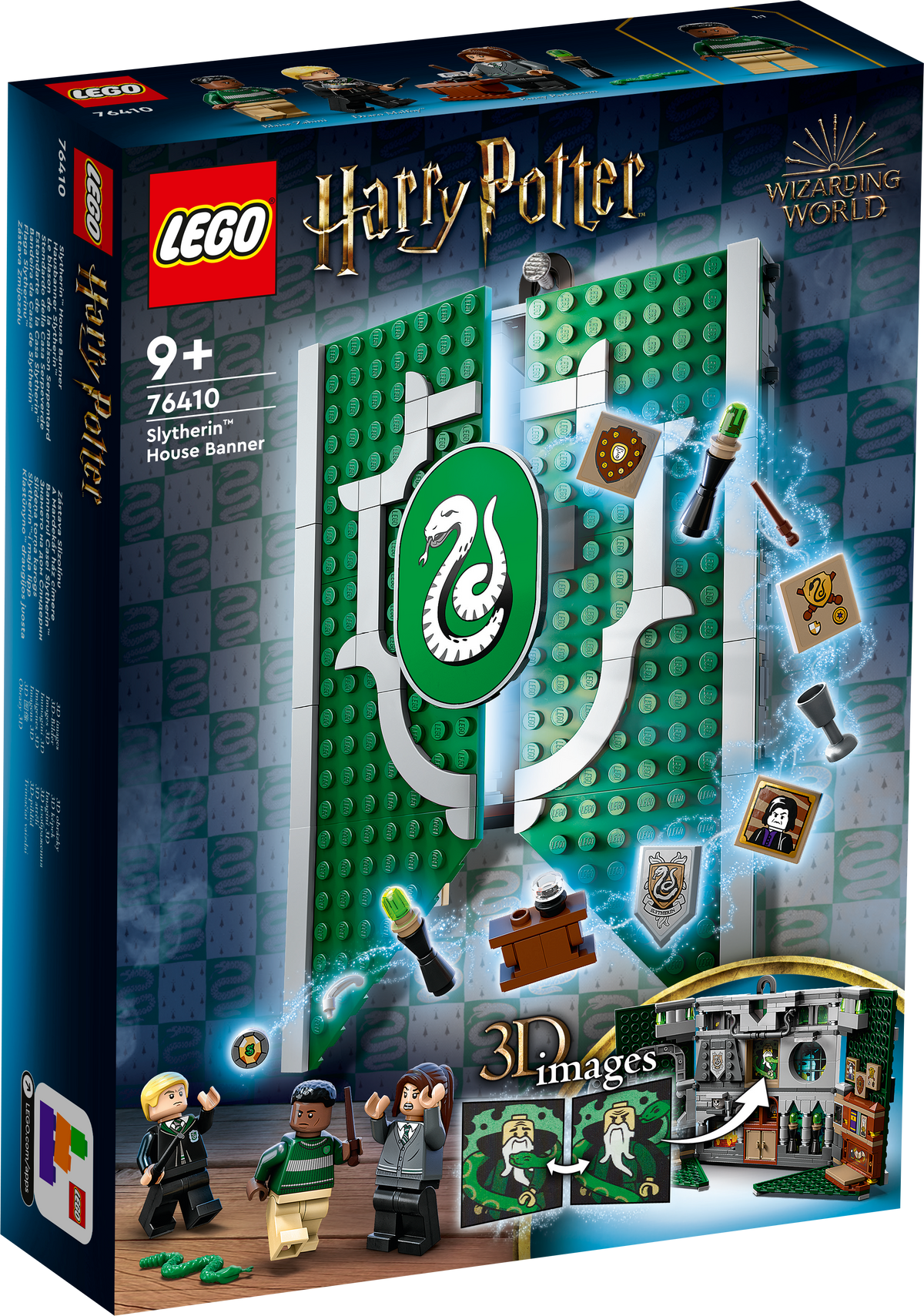 LEGO Harry Potter 76410 Stendardo della Casa Serpeverde da Parete