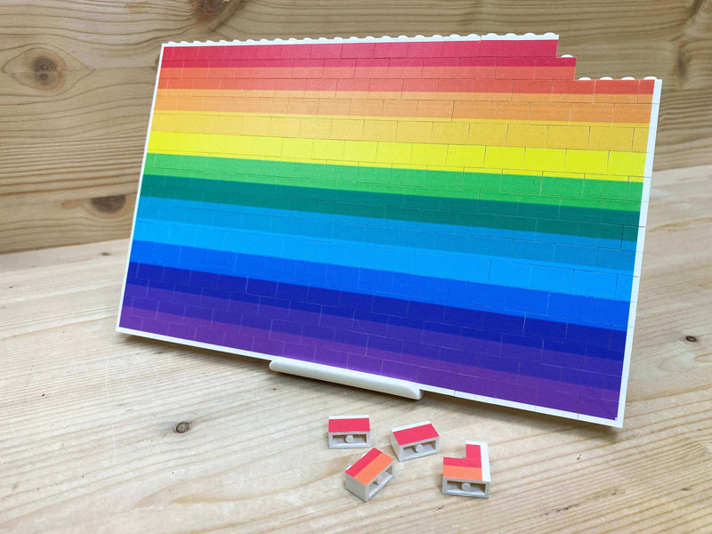 Foto puzzle su mattoncini