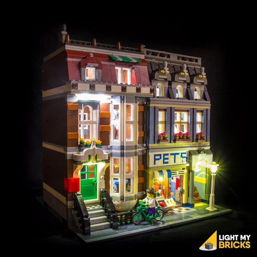 Light My Bricks  Kit di illuminazione a LED per LEGO® 10218 Negozio di animali