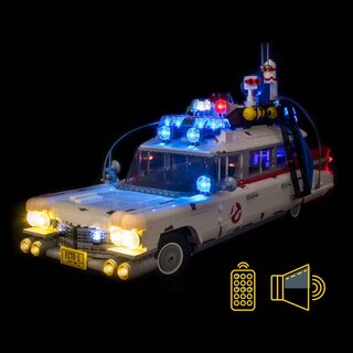Kit di illuminazione a LED, suoni e telecomando per LEGO® 10274 Ghostbusters Ecto-1