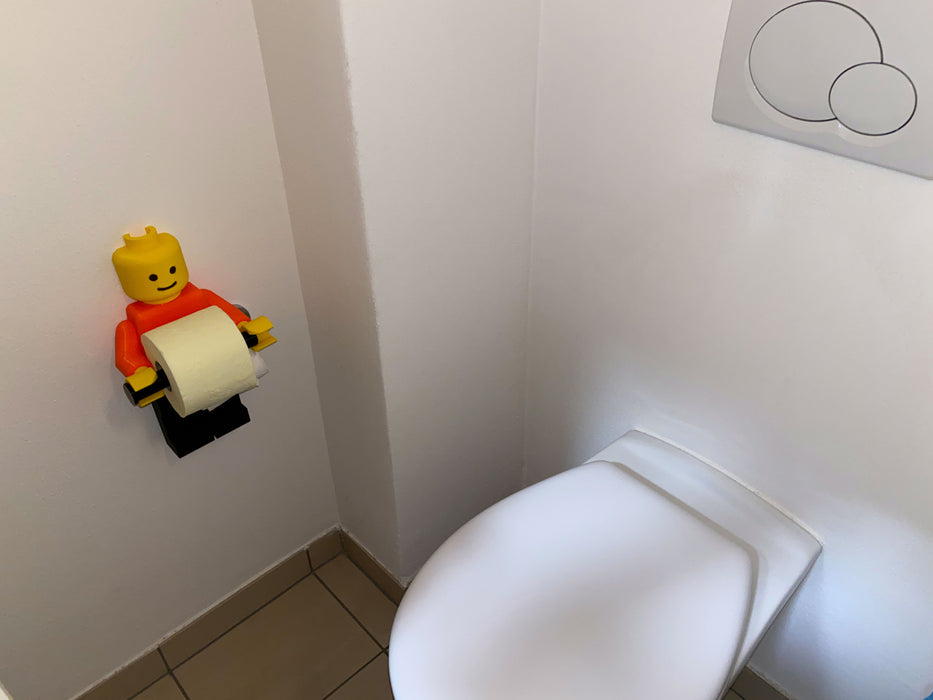 LEGO Little Man Toilet Paper Roll Holder